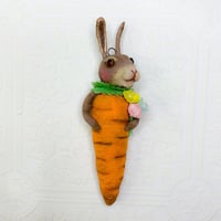 Image 1 of Carrot Bunny with Florals
