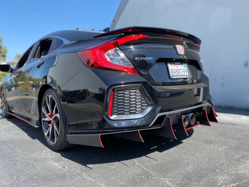 DownForceSolutions — 2016-2021 Honda Civic SI “v2” rear diffuser