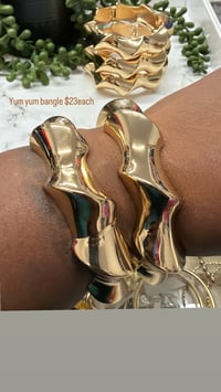 Image 2 of Gold Yum yum bangle 