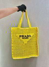 Image 15 of Pràdä Straw Beach Bag