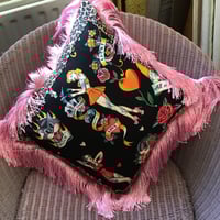 Image 3 of Leopard Pinup Girl Cushion Cover