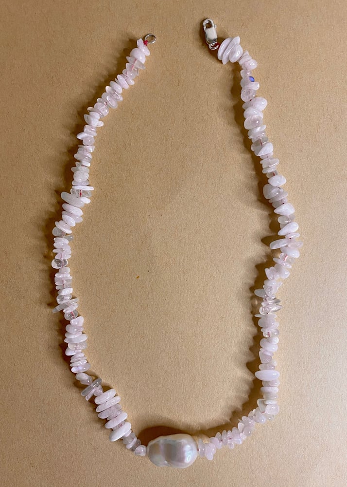 Image of Moonstone baroque necklace 