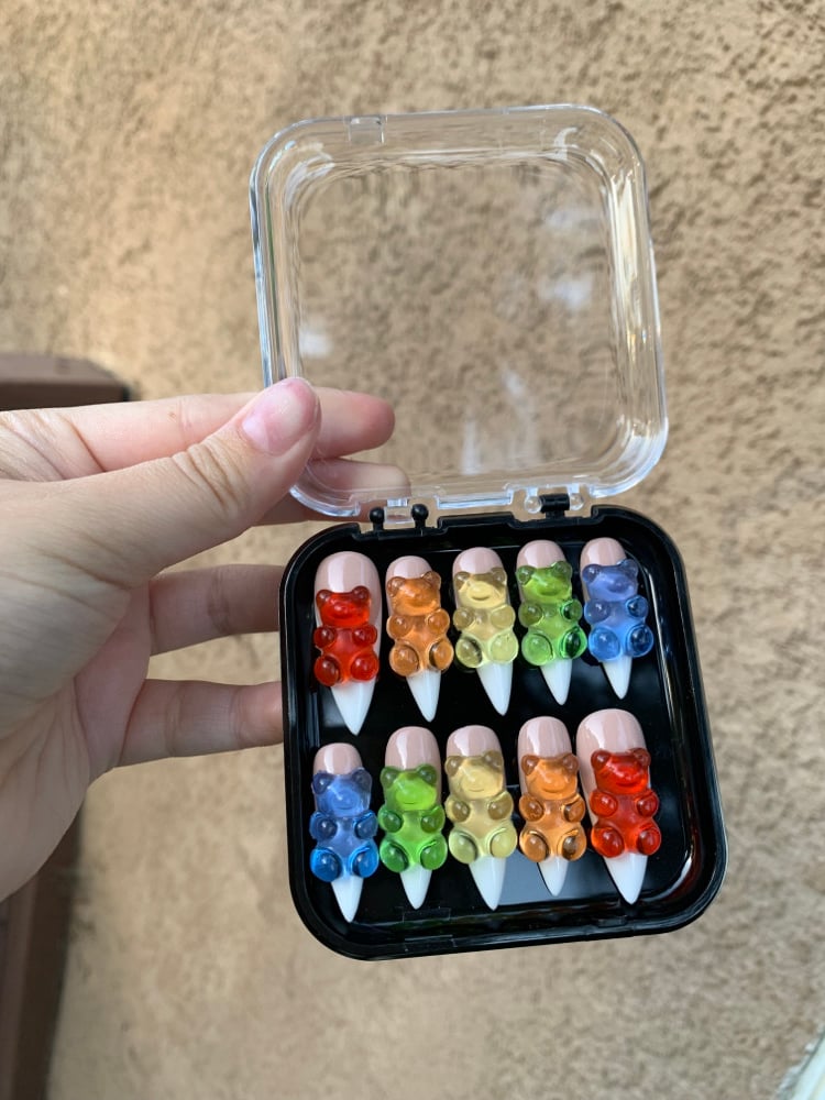 Image of Rainbow Gummybear Nails
