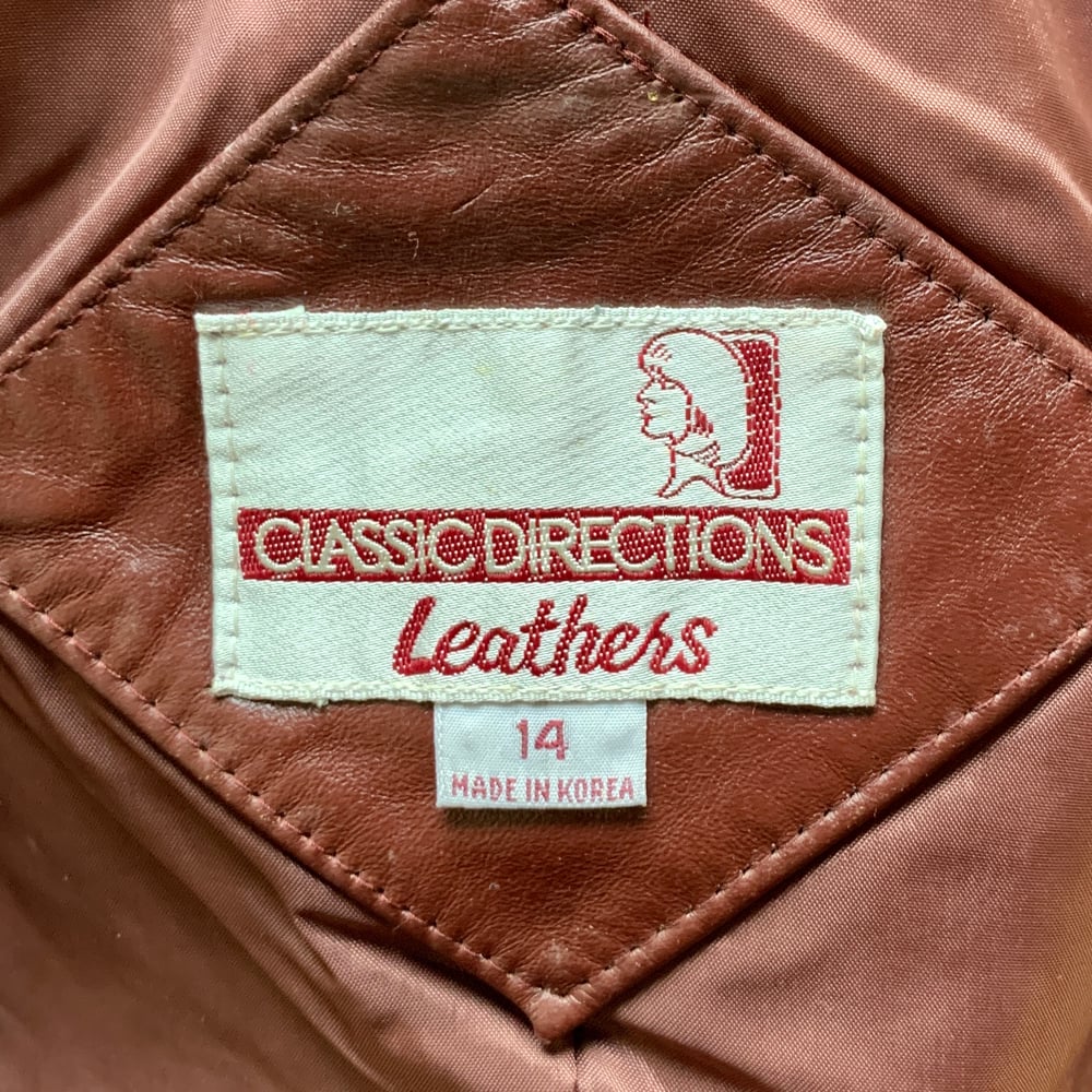 Classic Directions Leather Jacket Large