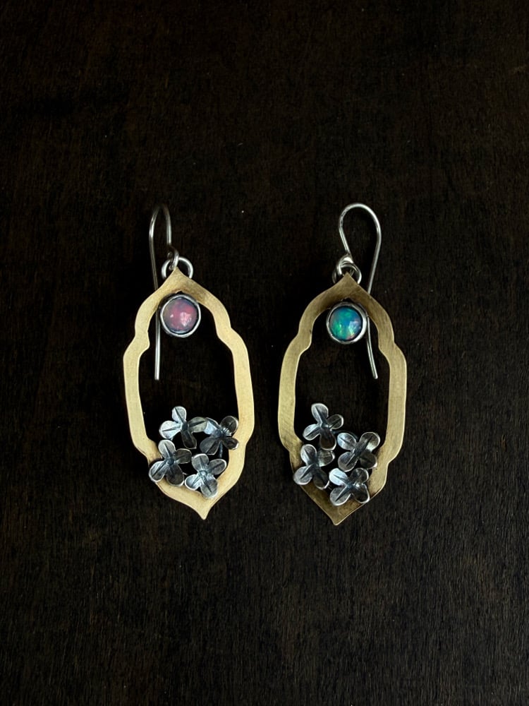 Image of Midnight in Spring Lilac Earrings