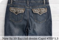 Image 5 of New Sz.10 Baccini Denim Capri #755*1.3