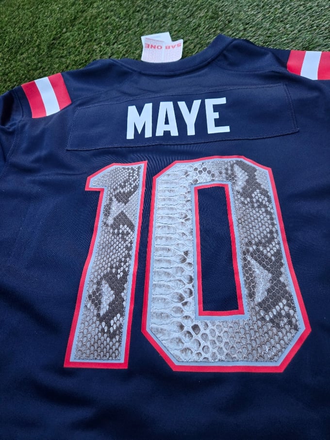 Image of Drake Maye Python jersey 