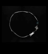 Image 3 of Walking Wild Silver and Ancient Roman Glass Necklace.