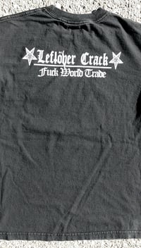 Image 8 of Vtg 2000s Leftover Crack F#*K World Trade T-Shirt Size (M)