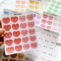 Image 2 of Medium Heart Blob Stickers