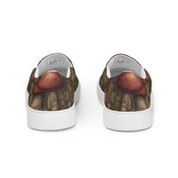 Image 3 of Boho Nature Cottagecore Inspired Hedgehogs Among Mushrooms Women’s slip-on canvas shoes