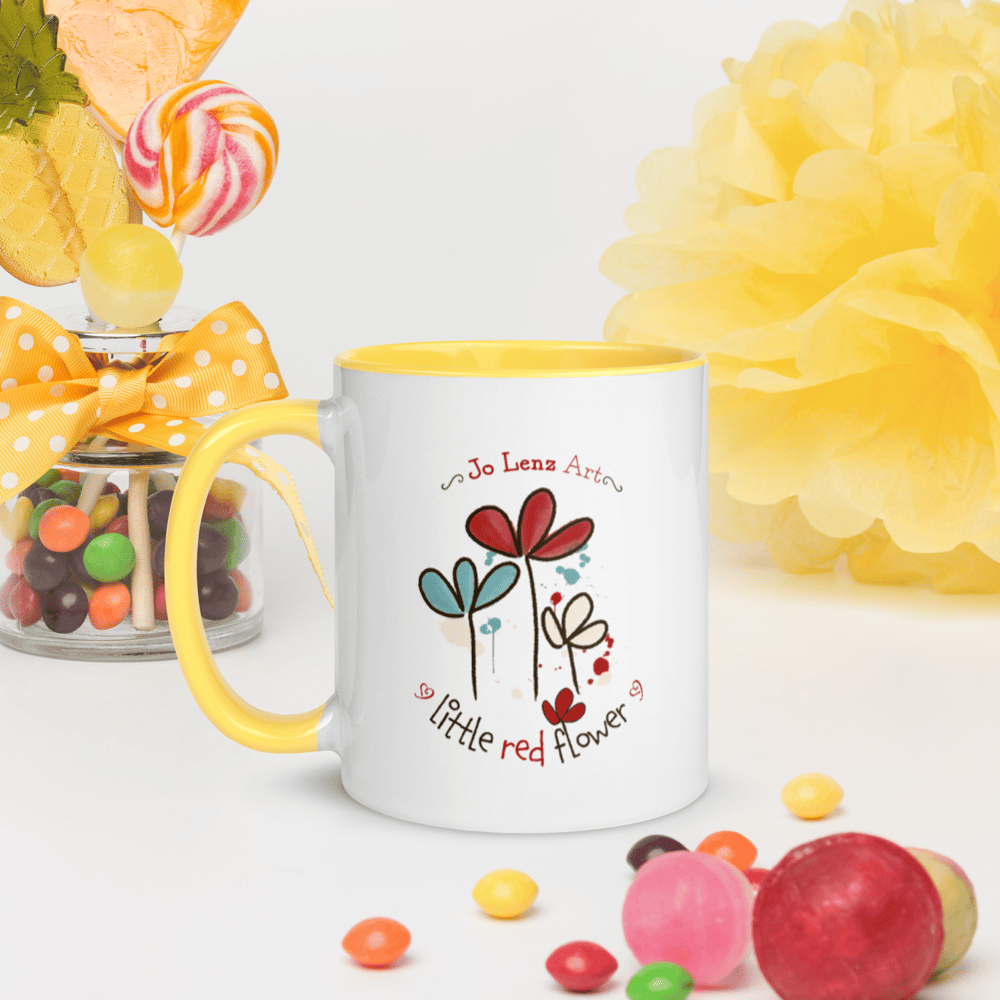 Image of Queen BumbleBee & Jo Lenz Art Merchandise Tasse mit Innenfarbe