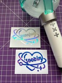 Image 1 of TXT Heart Decal
