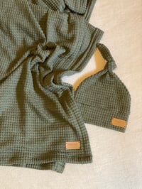 Image 2 of Olive swaddle set 