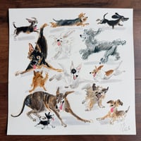 ORIGINAL ARTWORK - Sunday Runaround - 25x25cm