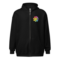 Image 4 of PickleFlower Power Unisex Heavy Blend Zip Hoodie