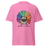 Image 2 of ADULT TEE- Rainbow Anouk Pug