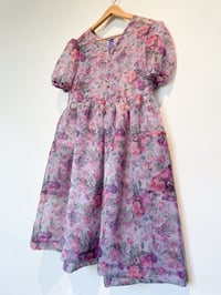 Image 2 of Holly Stalder Floral Organza Cloud Dress with Puff Sleeves 