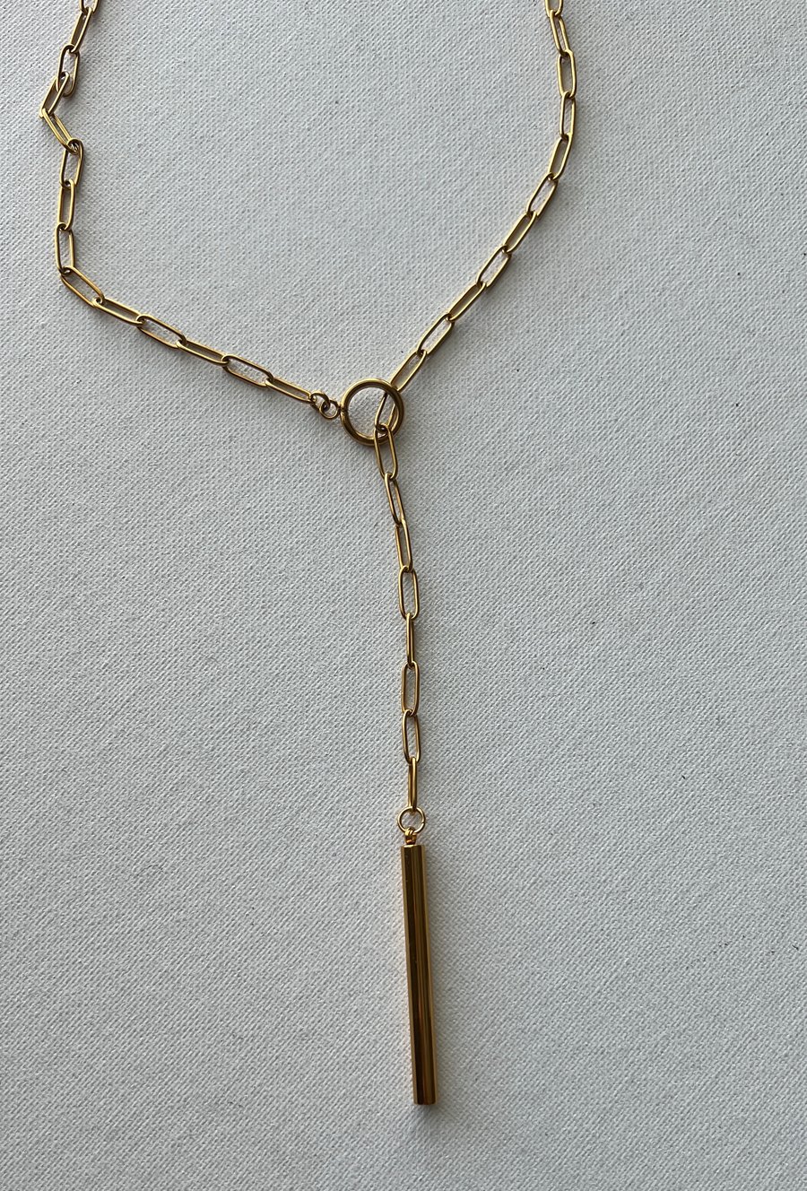 Image of OMA • Gold Lariat Necklace