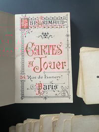 Image 2 of Ancienne notice de Grimaud pour bridge, poker et baccarat, 19ème s. 
