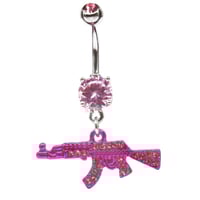 Image 1 of Pretty Pistol Belly Ring