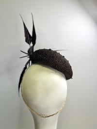 Image 3 of Chocolate brown straw percher 