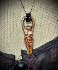 Image 2 of goddess with black tourmaline & chain
