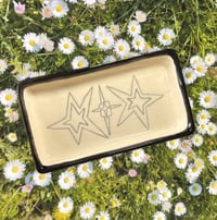 Image 2 of Blank and White Star Plate