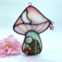 Image 1 of Midnight Strawberry Mushie Suncatcher