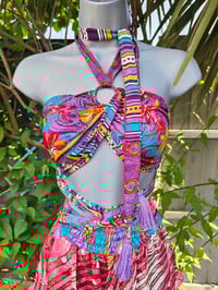 Image 8 of MYLA tassel top Reds Purples
