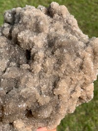 Image 19 of Smoky Champagne Druzy Quartz & Chalcopyrite Statement Cluster| #3075