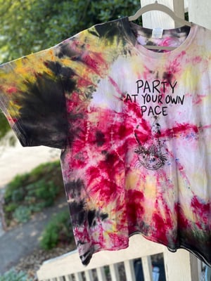 Image of 3XL Party At Your Own Pace Rain Tie Dye Shirt 1