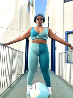 Image of Two Blue Active Tights 