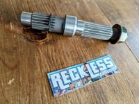 Image 2 of GY6 Short Axle with Locking Nut 