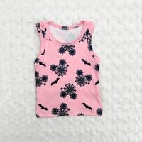 Pink Web Tank Top