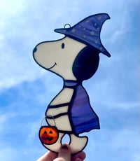 Image 4 of Stained Glass Halloween Snoopy