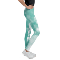 Image 1 of Youth Leggings (cloudy days)