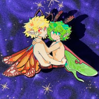 Image 2 of Moonsetsoda Fae BakuDeku Enamel Pin