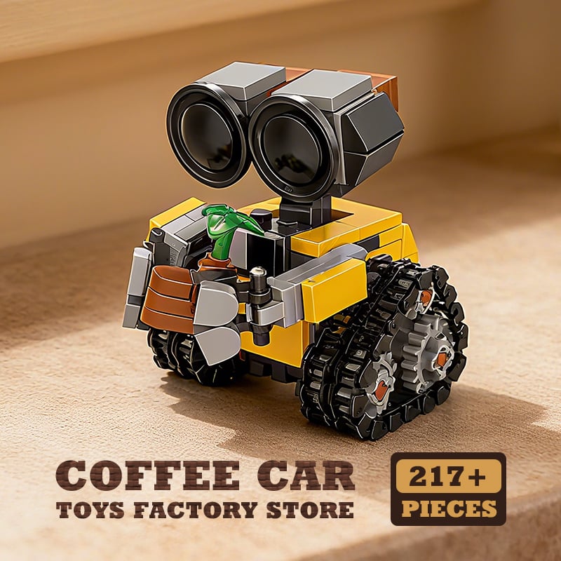 Image of Space Mini Robot MOC Building Bricks Toys 217Pcs Tracked Bot Model Classic Movie Sci-Fi Blocks Dolls