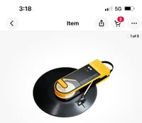 Image 1 of Sound Burger Bluetooth portable turntable YELLOW