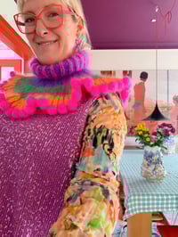 Image 2 of Big Drama Mohair Bubble Collar no. 1