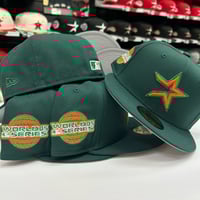 Image 3 of New Era 59Fifty Dark Green - Orange 