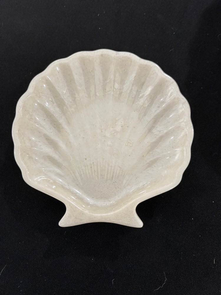 Image of White Clam shell for trinkets