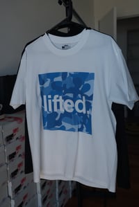 Blue Camo White LIFTED Tee