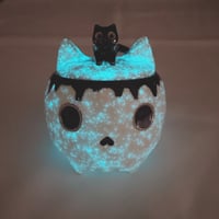 Image 7 of Glow In Dark Kitten Skull Mini Jewelry Box white gold version