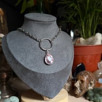 Image 4 of Glass Drop O-ring necklace 