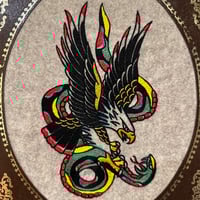Image 3 of Eagle Snake Embroidery