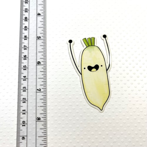Image of shouting daikon sticker