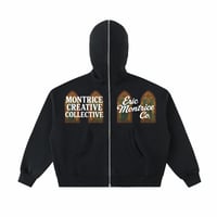 Image 3 of Hezus Fleeced Full-Zip Boxie Hoodie