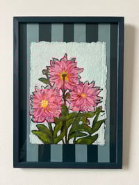 Image 1 of Three Pink Dahlias 